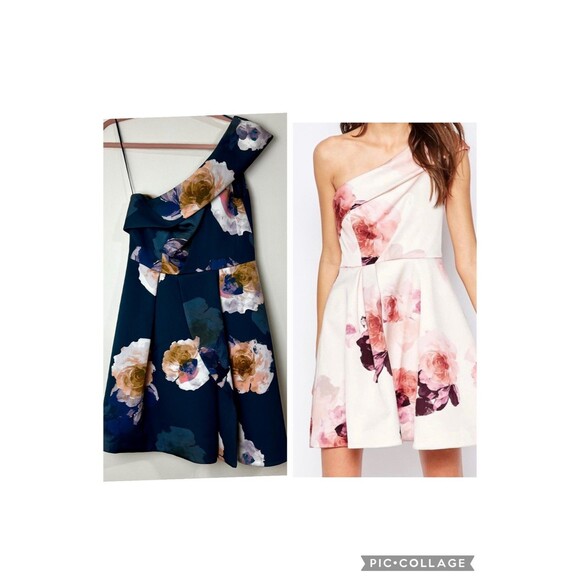 Keepsake The Label One Shoulder Mini Dress Navy Blue Women’s M - Picture 1 of 16